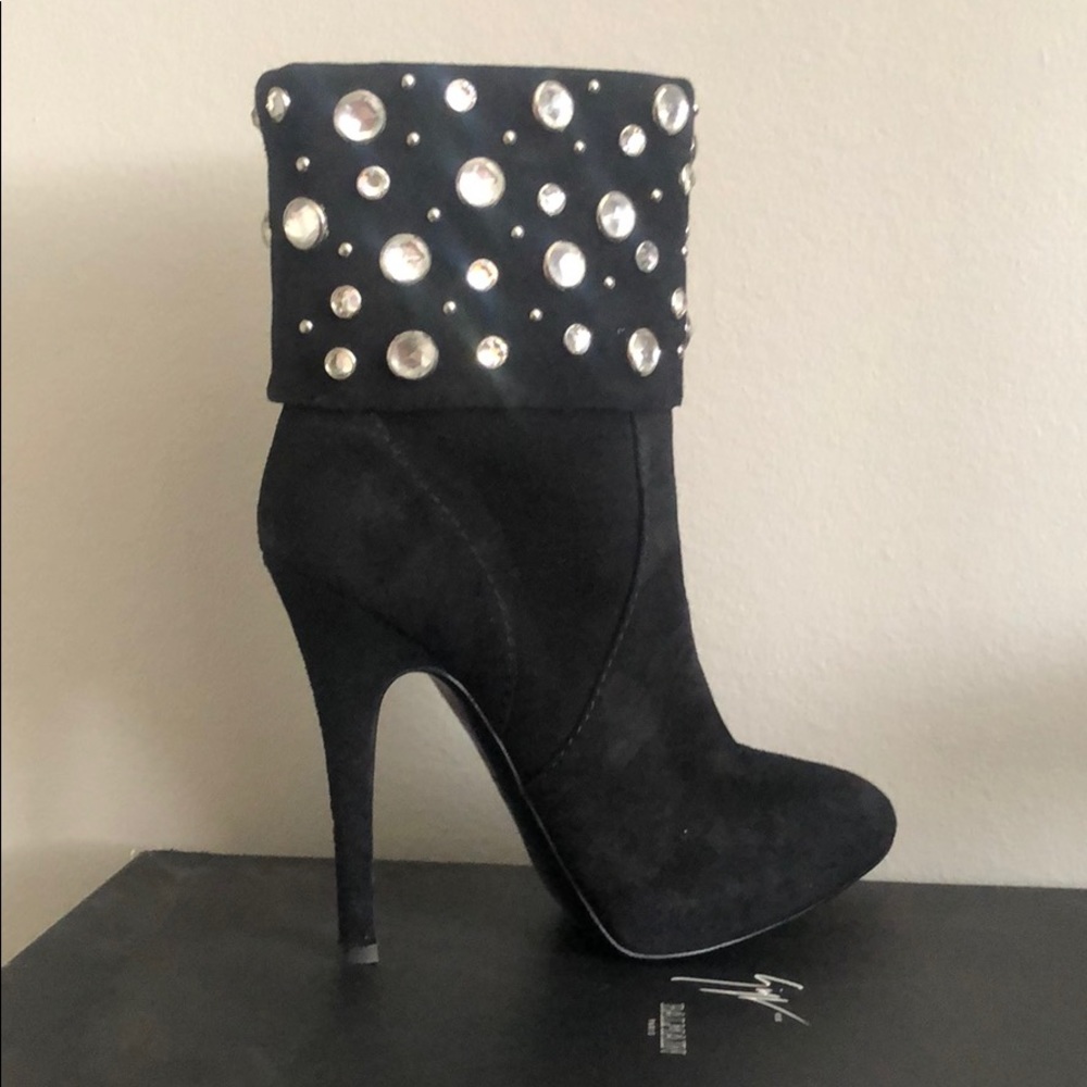 Giuseppe Zanotti for Balmain Swarowski boots 37.5